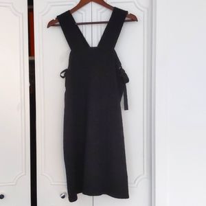 Madewell Starlight Side-Tie Dress - Black L